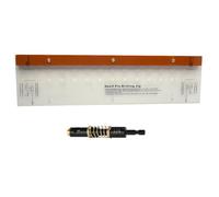 Tidevib Outil de gabarit de cheville pour porte d'armoire et meubles, foret auto-centrant 6,35 mm avec butée de profondeur, perforateur de 64 mm et 37 mm pour broches d'étagère et charnières