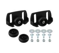 Tidevib Paire de raquettes à neige montées sur roulettes pour la stabilité de la souffleuse à neige - Convient aux patins en plastique noir de 6,3 cm et 7,6 cm d'espacement entre les boulons