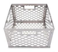 Tidevib Panier à charbon de bois avec pinces de porte pour Oklahoma Heights pour barbecue décalé Longhorn Pièces de rechange en acier inoxydable