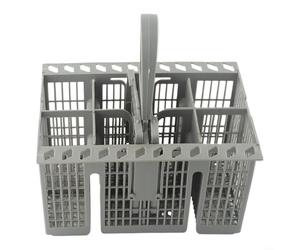 Tidevib Panier à couverts Bauknecht pour lave-vaisselle INDESIT Hotpoint C00257140, plastique gris, amovible, poignée ronde pièce de rechange