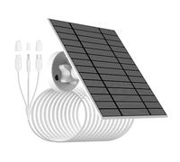 Tidevib Panneau solaire 9 W 5 V avec câble de charge 3 en 1 étanche IP66 pour batterie à faible puissance pour Ring pour WYZE pour Reolink