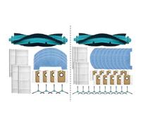 Tidevib Pièces de rechange pour TESLA RoboStar iQ400 Plus, S5 Plus, 2299 ; kit avec brosse principale, brosses latérales, filtres, serpillères, sacs à poussière