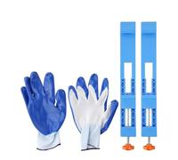 Tidevib Pince de positionnement réglable pour machine de découpe poussiéreuse de 10,2 cm, guide de bord avec boucle inversée bidirectionnelle, bleu