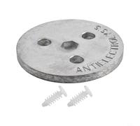 Tidevib Plaque de fixation pour panier de piscine en anode zinc pour protection contre l'électrolyse, gris, 74,7 x 6,4 mm, utilisation en eau salée, 1 ou 2 pièces