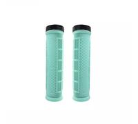 Tidevib Poignées antidérapantes pour guidon de vélo avec anneau en aluminium, absorption des chocs pour trekking et VTT, longueur 130 mm, diamètre 22 mm, pour guidon droit standard