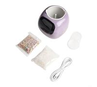 Tidevib Pot de fleurs à arrosage automatique avec écran intégré, robot intelligent pour un entretien sans effort des plantes, accessoire de jardin d'intérieur moderne pour bureau, vert (violet)