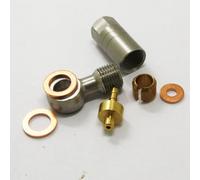 Tidevib Raccords de tuyauterie de frein hydraulique avec tête olive pour HOPE TECH3 V4/E4/X2, cuivre et alliage d'aluminium pour vélo pour connecteur de vélo