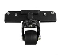 Tidevib Roulette avant pivotante à 360°, en acier robuste, facile à installer, installation sans outils, noir