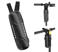 Tidevib Sacoche avant pour trottinette électrique 1 L EVA - Sac de rangement pour guidon - Pour chargeur et outils - Pour la plupart des scooters électriques - Noir