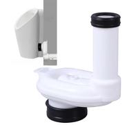 Tidevib Siphon urinoir horizontal en polypropylène DN50 x DN40/DN50 pour siphon de drainage mural, entrée 50 mm, sortie 40/50 mm