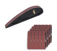 Tidevib Support de bloc de ponçage manuel - Outil de ponçage manuel en alliage d'aluminium avec poignée ergonomique, pour bandes abrasives de circonférence de 330 mm x 25 mm de largeur, pour le