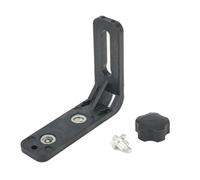 Tidevib Support de niveau, support mural magnétique en forme de L avec bouton rotatif de 6,35 mm et trou de suspension pour niveaux