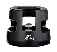 Tidevib Support de porte-filtre à expresso réglable en hauteur pour cafetières de 58 mm avec base antidérapante et support à ressort Noir