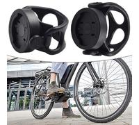 Tidevib Support de potence pour vélo Bryton pour ordinateur Wahoo, réglable pour rotation à 360 °, support d'extension de guidon avec sangle à dégagement rapide, noir