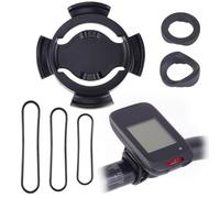 Tidevib Support d'ordinateur en plastique pour vélo Polar V650 M450 M460, support de fixation sécurisé sur guidon avec 3 tailles de sangles, installation de route, VTT, vélo, noir