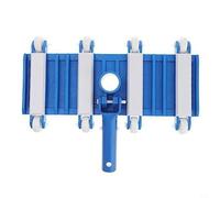 Tidevib Tête d'aspiration lestée de 35,6 cm avec design flexible et brosses latérales pour piscines enterrées en béton, convient pour tige de 3,2 cm et raccord de tuyau de 3,8 cm