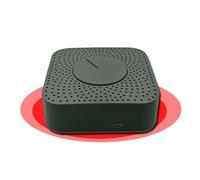 Tidevib Tuya Moniteur d'air 5 en 1 Détection de la température et de l'humidité PM2.5 pour Tuya Home, noir, 5 V alimenté par USB
