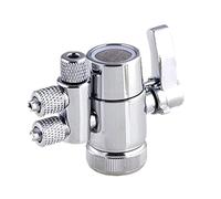 Tidevib Valve d'inversion de robinet avec aérateur | Construction en laiton avec finition chromée | Filetage femelle de 38 mm pour robinets standard | Comprend un adaptateur mâle pour cuisine