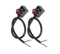 Tidevib Variateur LED 0-10 V et 1-10 V DC Drivers, 2000 W basse tension passif à bouton-poussoir avec circuit, IP45 noir pour un design compact, câble de 35 cm