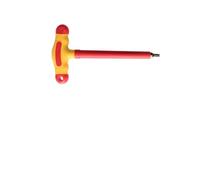 Tidevib VDE Lot de clés hexagonales isolées avec poignée en T 1000 V pour outils électriques haute tension T10, T15, T20, T25, T30, T35, T40