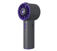 Tidevib Ventilateur brumisateur portable avec batterie de 2000 mAh, flux d'air puissant et humidification pour une utilisation en extérieur et intérieur, gris ou blanc