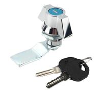 Tidevib Verrou de boîte de distribution en alliage de zinc en acier inoxydable avec clés pour équipement de machines industrielles armoires de classement réseau