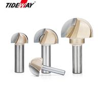 Tideway noyau boîte ronde crique nez peu carbure de tungstène CNC outils de rainure pour le travail du bois mèches de routeur pour fraise à bois