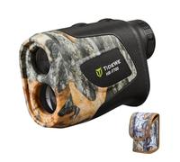 TideWe Télémètre de chasse avec batterie rechargeable, télémètre laser camouflage 700Y grossissement 6x, distance/angle/vitesse/balayage multifonction étanche avec étui, camouflage feuille