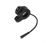 Tidgel Accélérateur à double bouton pour scooter Kukirin G2 Master, interrupteur d'accélérateur étanche avec contrôle sensible, facile à installer, partie noire