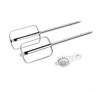 Tidgel Accessoires de mélangeur en acier inoxydable pour mixeurs à main Kenwood, lot de 2 crochets à pâte et palettes de mélange pour pâte lourde (Cx 2)