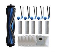 Tidgel Accessoires de rechange pour Ecovacs X9 Pro pour robot OMNI : ensemble de 16 pièces avec brosse principale, brosses latérales, rouleaux, sacs à poussière