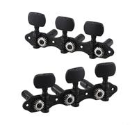 Tidgel Accordeurs de guitare classique, rapport 1:18, mécaniques noires, espacement de 35 mm, engrenage en bronze pour guitare acoustique flamenco pièces de rechange