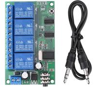 Tidgel AD22B04 Module relais décodeur télécommande 4 canaux pour alarme de sécurité et équipement industriel 12 V