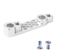 Tidgel Adaptateur de frein à disque arrière plat pour vélo de route, support d'étrier en alliage d'aluminium 7075 pour SRAM Campy, convertit 140 mm à 160 mm pour rotor (argenté)