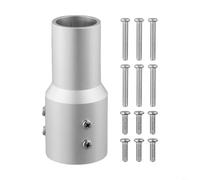 Tidgel Adaptateur de tuyau en aluminium pour Starlink Gen 2, support réducteur de mât pour poteaux ronds de 2 à 5 cm, installation rapide avec vis M6, argenté