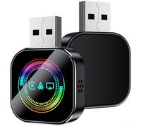 Tidgel Adaptateur sans fil pour Android Auto, Dongle USB 3 en 1 avec Wi-Fi 5.0 et double bande, boîte de conversion pour voitures filaires, boîtier en métal (A)