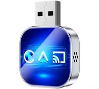 Tidgel Adaptateur sans fil pour Android Auto, Dongle USB 3 en 1 avec Wi-Fi 5.0 et double bande, boîte de conversion Play pour voitures filaires, boîtier en métal (D)