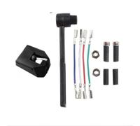 Tidgel Aiguille de rechange pour Audio-Technica AT-LP120X, VMN95E/C Pointe ovale avec brosse et câble pour tourne-disque vinyle (Bleu)