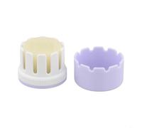 Tidgel Après-shampoing à la cire d'abeille avec coque en plastique pour renforcer et protéger les fils dans les projets d'artisanat et de matelassage (violet clair)