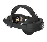 Tidgel Bandeau réglable pour Meta 3S, sangle ergonomique VR pour Elite avec construction ABS pour un confort et une stabilité améliorés pendant le jeu (noir)