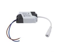 Tidgel Bloc d'alimentation LED 8-18 W pour plafonniers, intensité variable, protection contre les surcharges, résistant aux intempéries, transformateur 90-265 V, pièce de rechange (8-24 W)