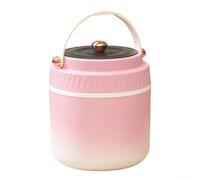 Tidgel Boîte à déjeuner isotherme avec deux compartiments, récipient thermique anti-fuite en acier inoxydable pour soupe chaude, comprend une cuillère, une fourchette et un sac de transport pour le