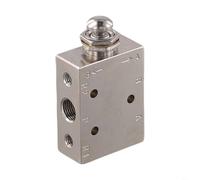 Tidgel Bouton poussoir mécanique pneumatique en laiton 2 positions 3/5 voies Interrupteur de contrôle d'air Série TAC2 haute pression antirouille pour usage industriel