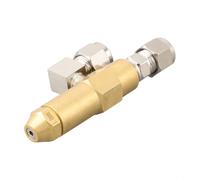 Tidgel Buse de brûleur d'huile usée à double siphon d'air pour chaudière à huile lourde en laiton entrée 1/8" design anti-encrassement (1,0 mm)