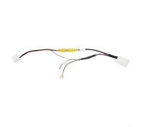 Tidgel Câble de caméra de recul 16 broches pour voiture 12 V vers 5 V Sortie vidéo pour Hyundai pour Kia pour connexion RCA Faisceau de fils d'entrée Noir