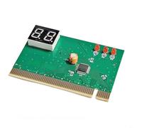 Tidgel Carte mère de diagnostic avec affichage de code à 2 chiffres, testeur PCI/ISA pour analyse des pannes PC, rétention d'erreurs et alarme sonore, vert