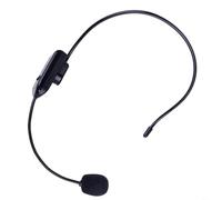 Tidgel Casque micro UHF sans fil avec affichage numérique, portée de 15 à 20 m et 12 h pour l'enseignement, la scène en plein air et l'utilisation d'un guide touristique,