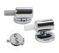 Tidgel Charnières de siège de toilette en alliage de zinc à fermeture douce, kit de fixation réglable pour couvercles en bois, résine, MDF, remplacement pour salle de bain d'hôtel