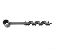 Tidgel Clé à tarière manuelle 45# en acier au carbone - Foret à bois pour le camping - Outil de survie en plein air - Noir - 19 mm (25 mm)