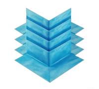 Tidgel Coins d'Étanchéité Douche PE 4/10pcs Anti-Fuite(4pc Outside) | Polyéthylène pour haute densité, tissu fixé deux faces, empêche infiltrations, salles d'eau, vapeur
